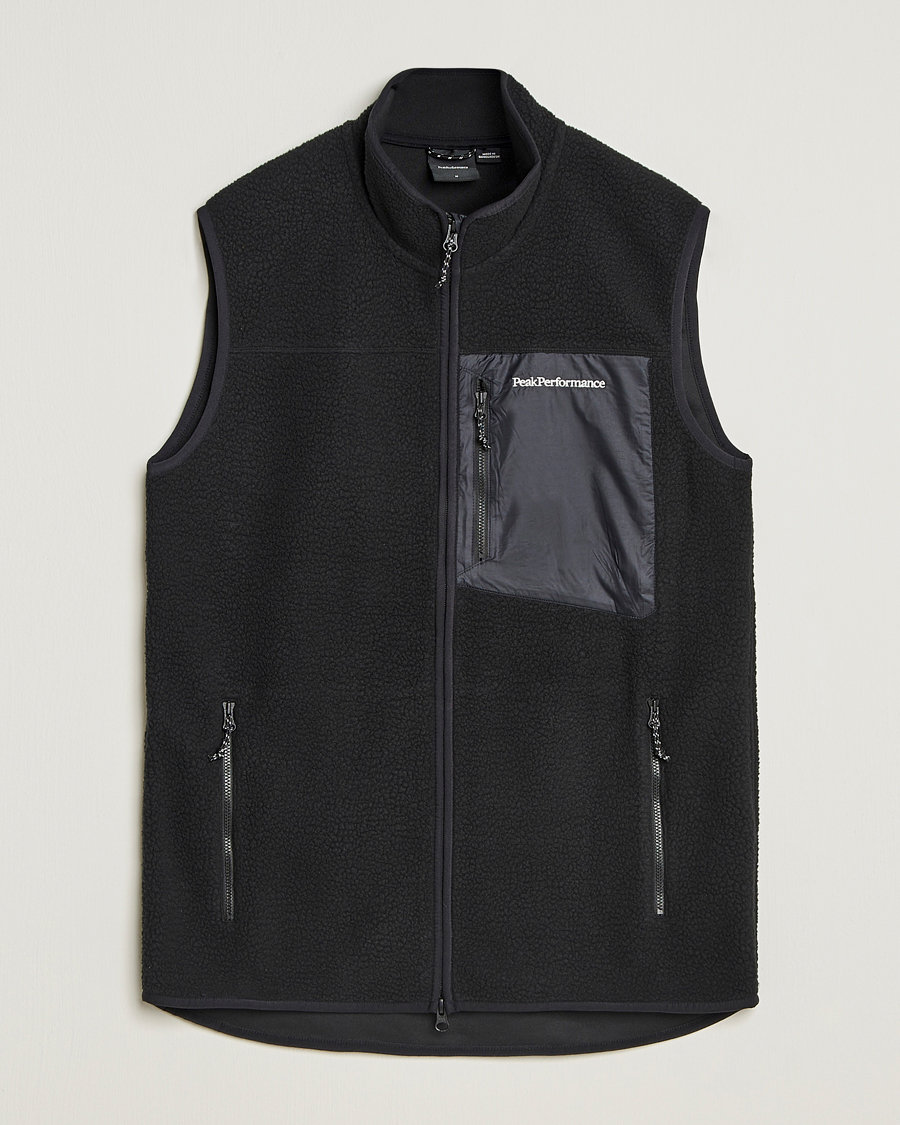 Homme | Pulls Et Tricots | Peak Performance | Pile Vest Black