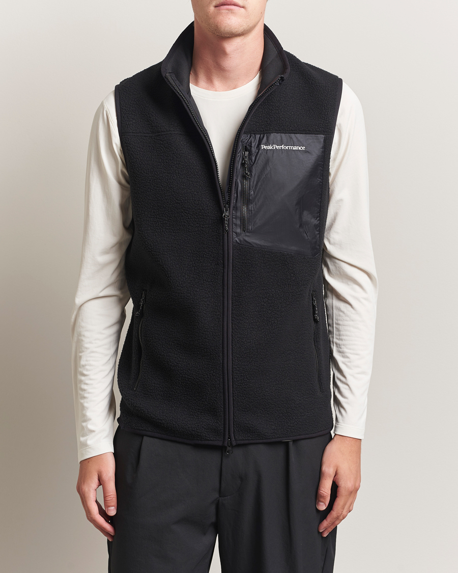 Homme | Pulls Et Tricots | Peak Performance | Pile Vest Black