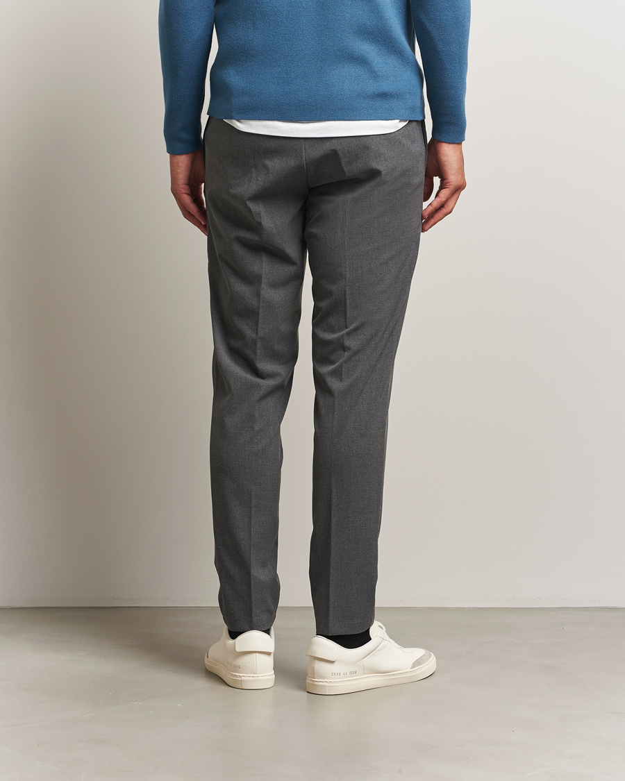 Homme | Pantalons | Samsøe Samsøe | Smithy Drawstring Trousers Dark Grey Melange