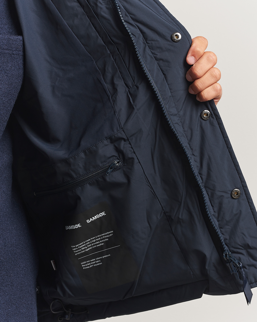 Homme | Manteaux Et Vestes | Samsøe Samsøe | Ulf Down Hooded Puffer Salute Navy