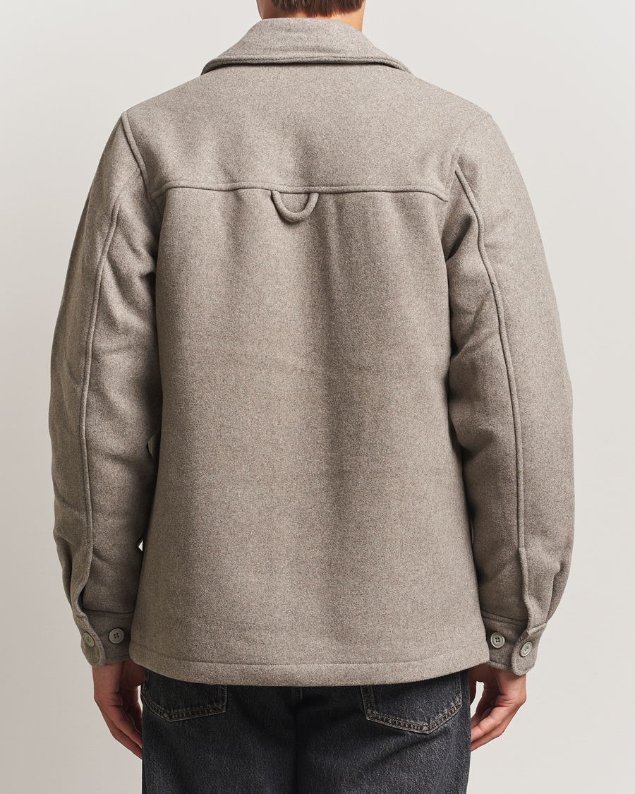 Homme | Manteaux Et Vestes | Samsøe Samsøe | Pally Padded Shirt Jacket Elephant Skin