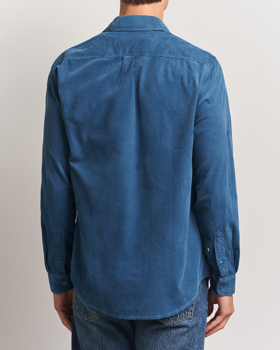 Homme | Chemises | Samsøe Samsøe | Liam Baby Cord Shirt Stellar Blue