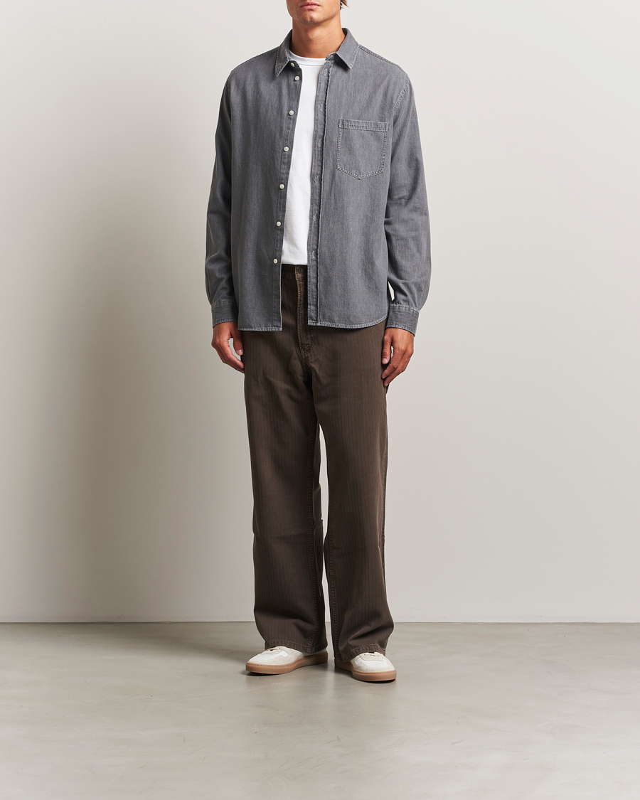 Homme | Chemises | Samsøe Samsøe | Ryan Chambray Shirt Light Grey