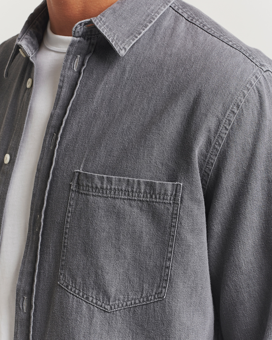 Homme | Chemises | Samsøe Samsøe | Ryan Chambray Shirt Light Grey