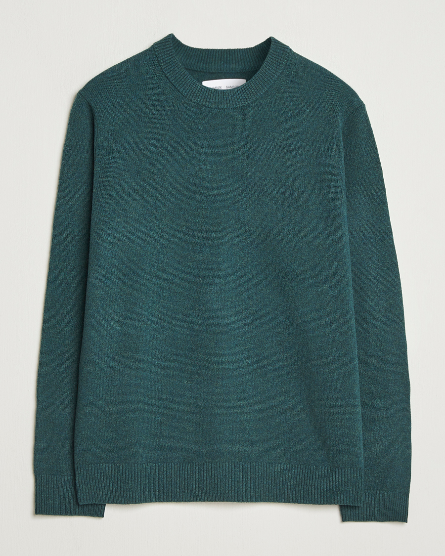 Homme | Pulls Et Tricots | Samsøe Samsøe | Isak Knitted Crew Neck Green Gables