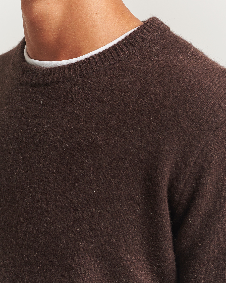 Homme | Pulls Et Tricots | Samsøe Samsøe | Freddy Yak Crew Neck Sweater Black Coffee