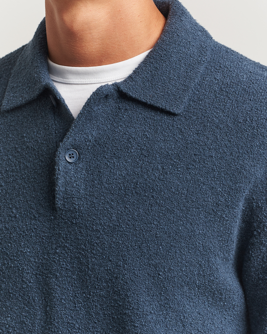 Homme | Pulls Et Tricots | Samsøe Samsøe | Nino Knitted Polo Midnight Navy