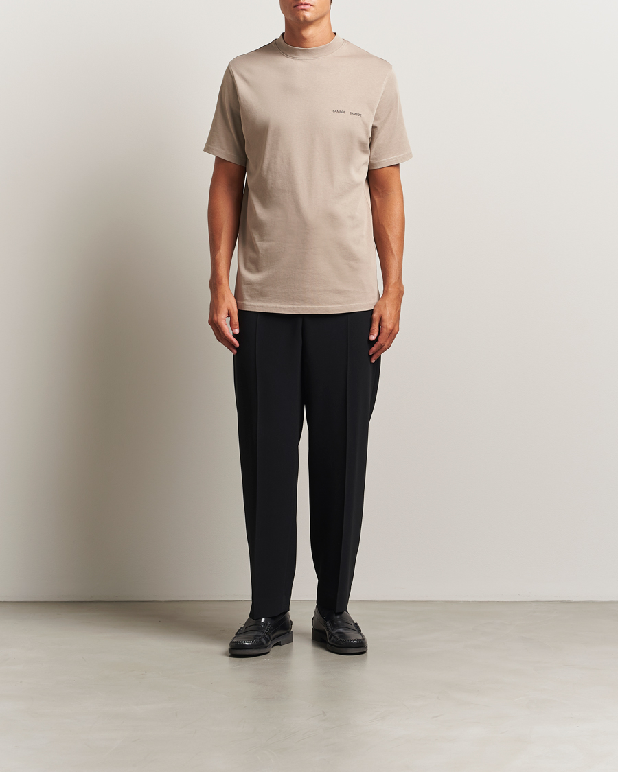Homme | T-shirts | Samsøe Samsøe | Norsbro Crew Neck T-Shirt Elephant Skin
