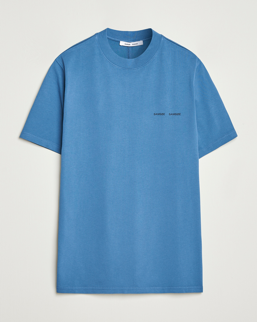 Homme | T-shirts | Samsøe Samsøe | Norsbro Crew Neck T-Shirt Stellar Blue