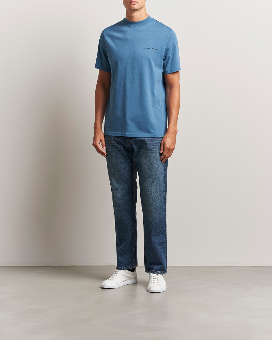 Homme | T-shirts | Samsøe Samsøe | Norsbro Crew Neck T-Shirt Stellar Blue