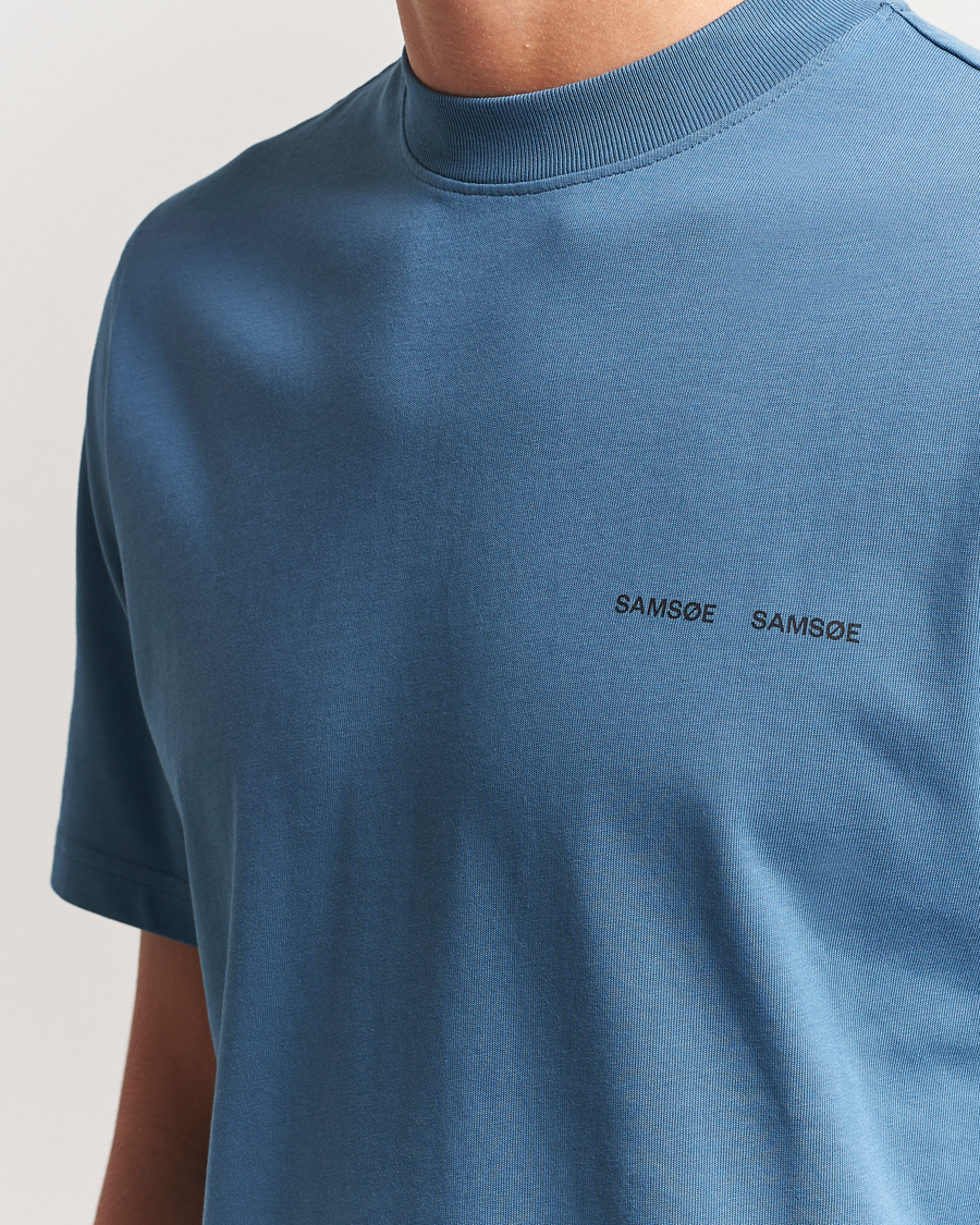 Homme | T-shirts | Samsøe Samsøe | Norsbro Crew Neck T-Shirt Stellar Blue