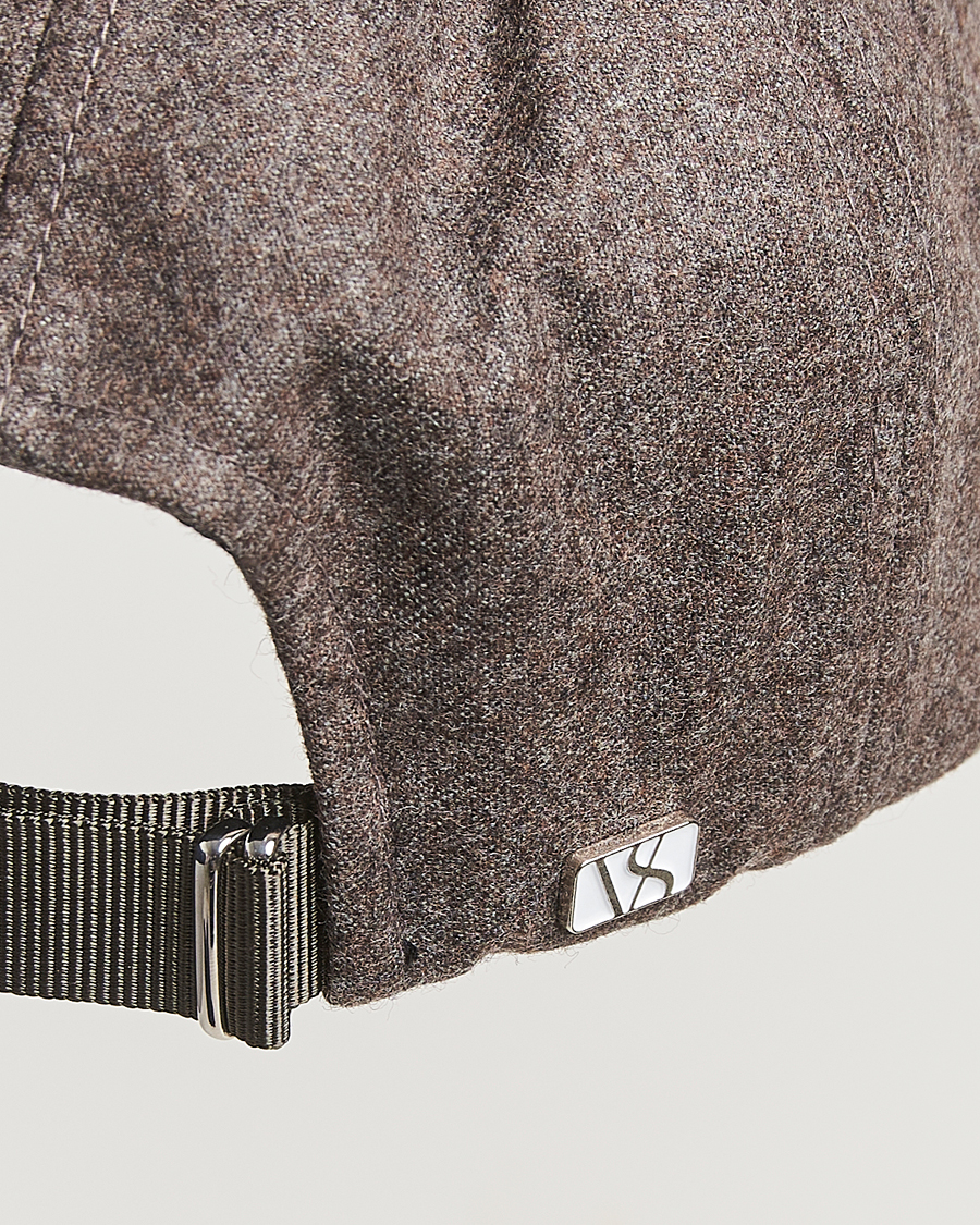 Homme | Bobs Et Casquettes | Varsity Headwear | Flannel Baseball Cap Taupe Brown