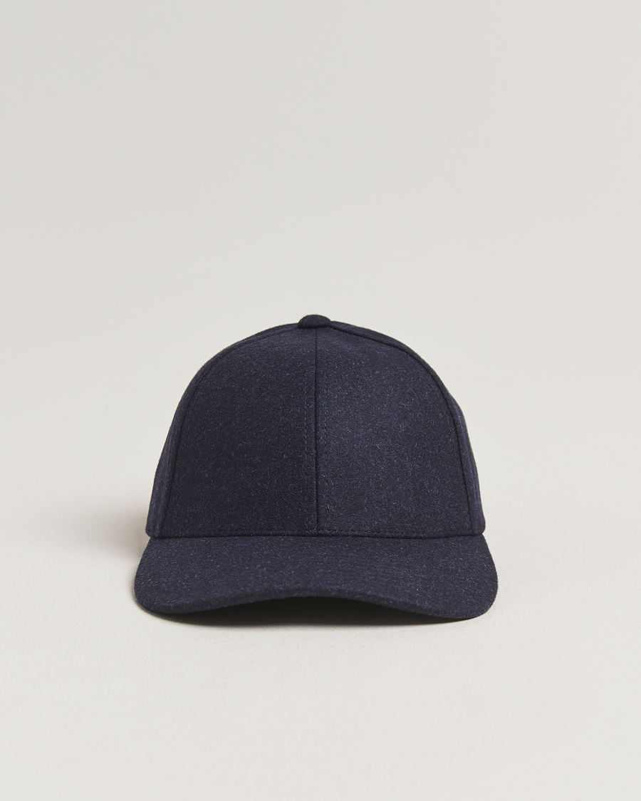 Homme | Bobs Et Casquettes | Varsity Headwear | Flannel Baseball Cap Dark Navy