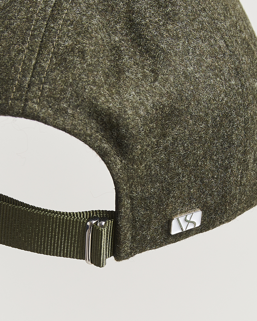 Homme | Bobs Et Casquettes | Varsity Headwear | Flannel Baseball Cap Forest Green