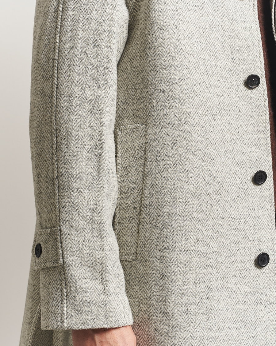 Homme | Manteaux Et Vestes | Walker Slater | Watson Harris Tweed Herringbone Coat Light Grey