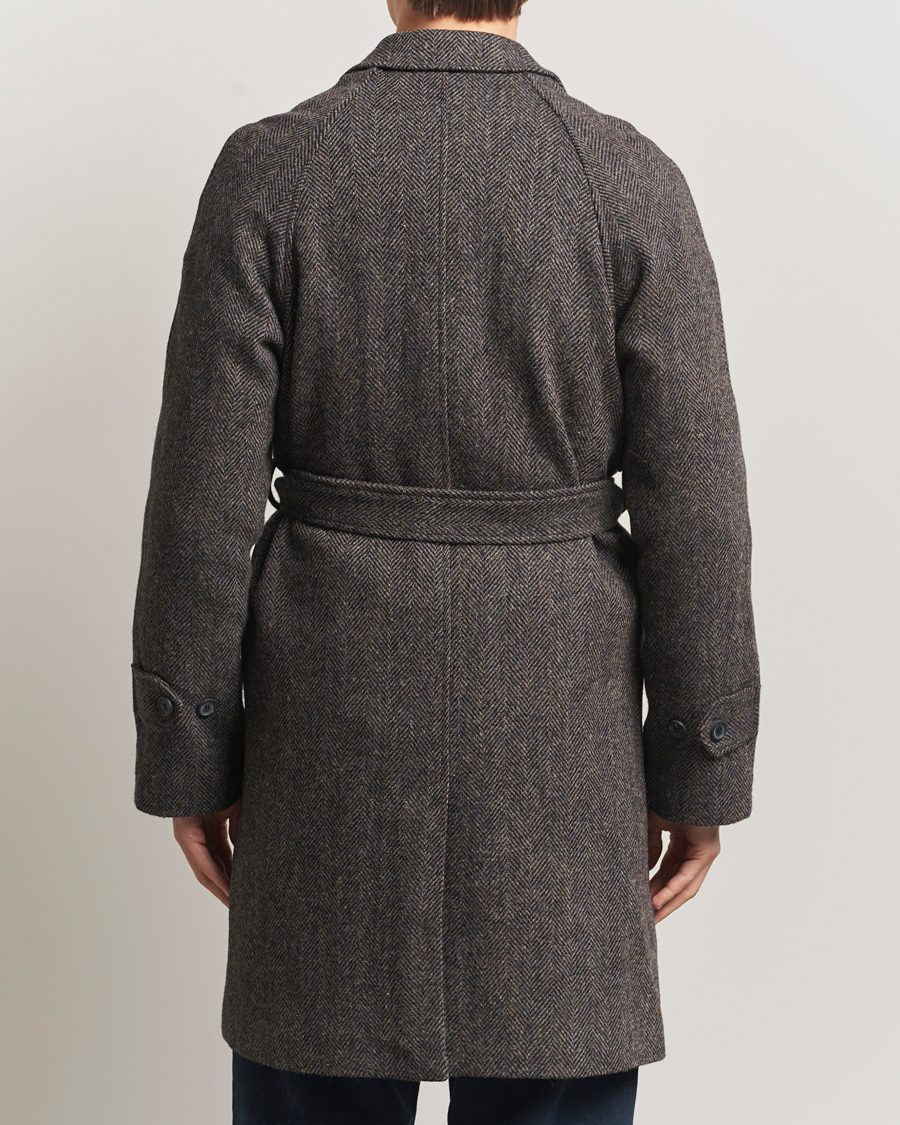 Homme | Manteaux Et Vestes | Walker Slater | Watson Harris Tweed Herringbone Coat Dark Brown