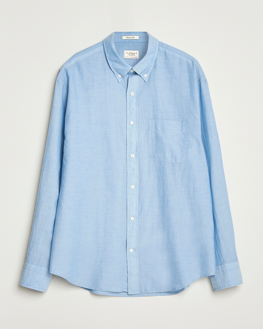 Homme | Chemises | GANT 240 Mulberry Street | Relaxed Fit Chambray Shirt Light Indigo