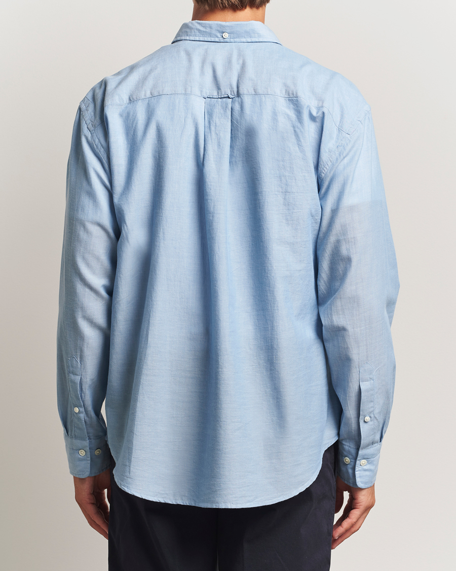 Homme | Chemises | GANT 240 Mulberry Street | Relaxed Fit Chambray Shirt Light Indigo