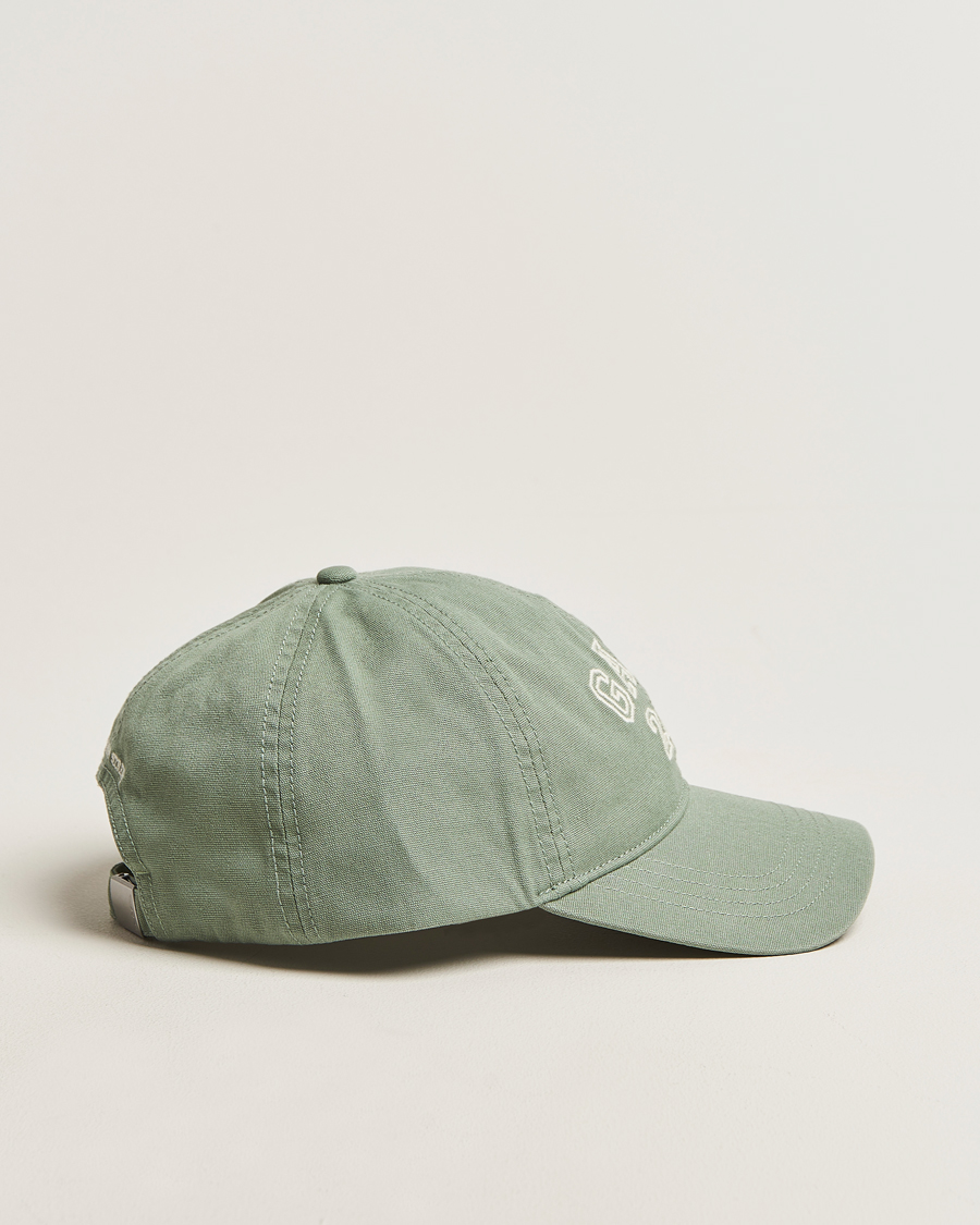 Homme | Bobs Et Casquettes | GANT 240 Mulberry Street | Washed Canvas Cap Forest Green