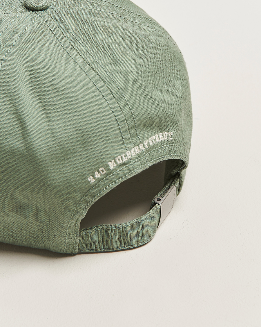 Homme | Bobs Et Casquettes | GANT 240 Mulberry Street | Washed Canvas Cap Forest Green
