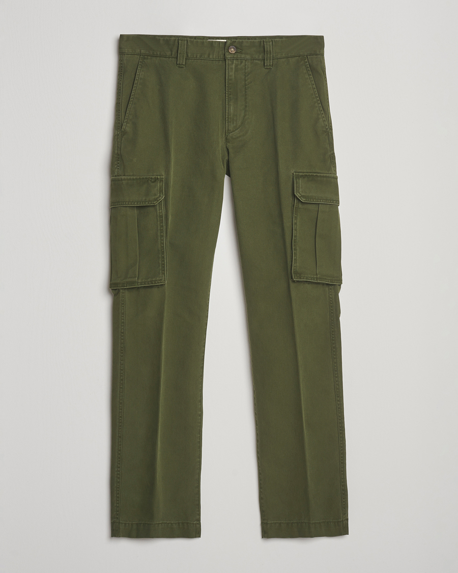 Homme | Pantalons | Gant | Regular Fit Cotton Twill Cargo Pants Country Green