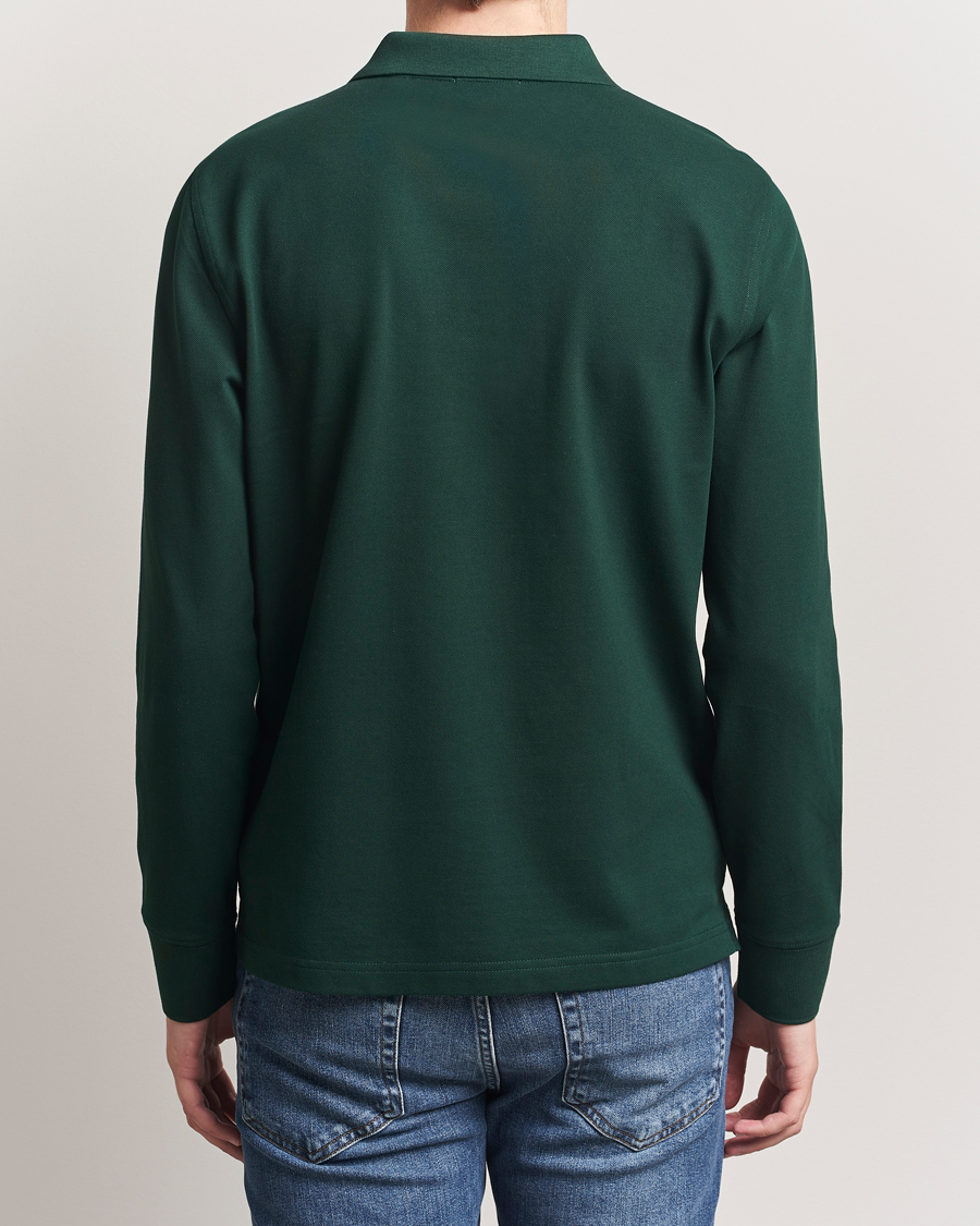 Homme | Polos | GANT | Regular Shield Long Sleeve Polo Tartan Green