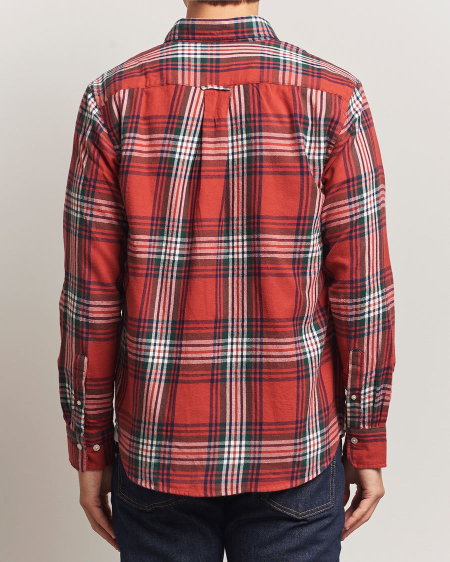 Homme | Chemises | Gant | Regular Fit Checked Flannel Shirt Modern Rust