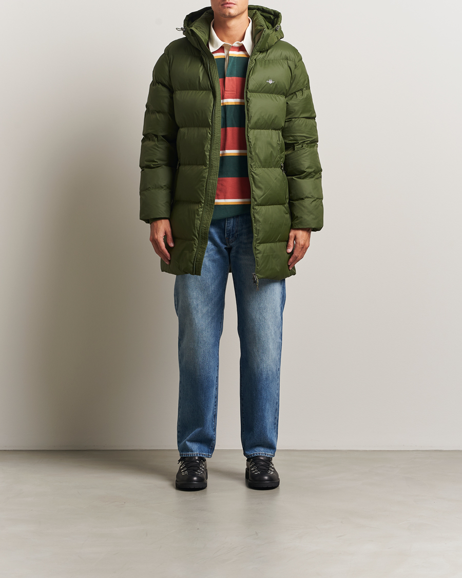 Homme | Manteaux Et Vestes | Gant | The Active Cloud Mid Length Jacket Country Green