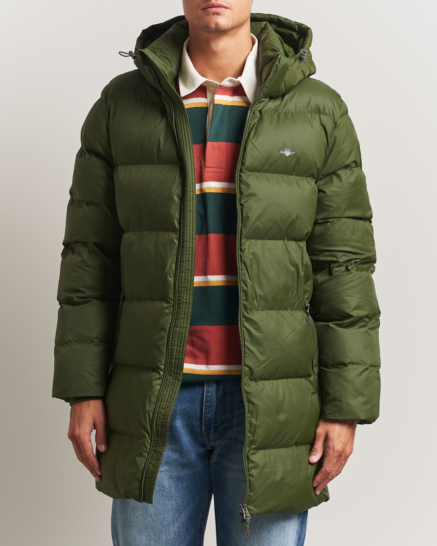 Homme | Manteaux Et Vestes | Gant | The Active Cloud Mid Length Jacket Country Green