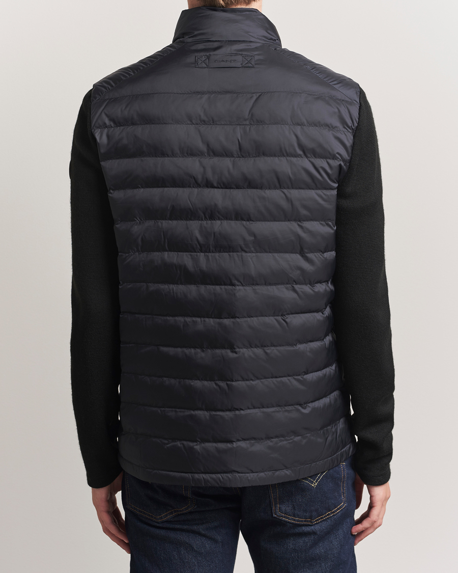 Homme | Manteaux Et Vestes | GANT | Mixed Media Hybrid Jacket Black