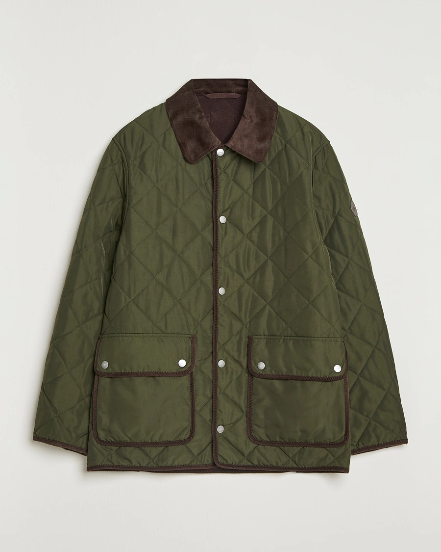 Homme | Manteaux Et Vestes | GANT | Quilted Fleece Jacket Green Lagoon