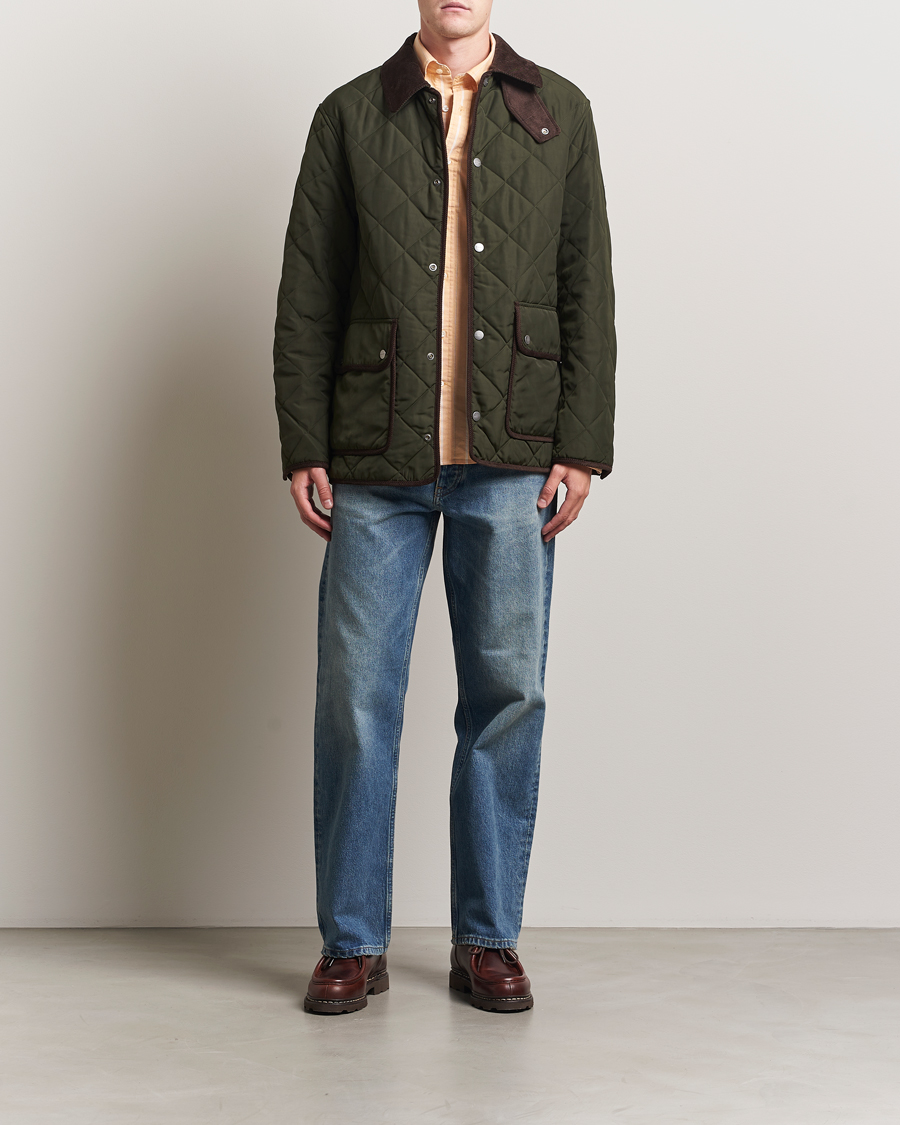 Homme | Manteaux Et Vestes | Gant | Quilted Fleece Jacket Green Lagoon
