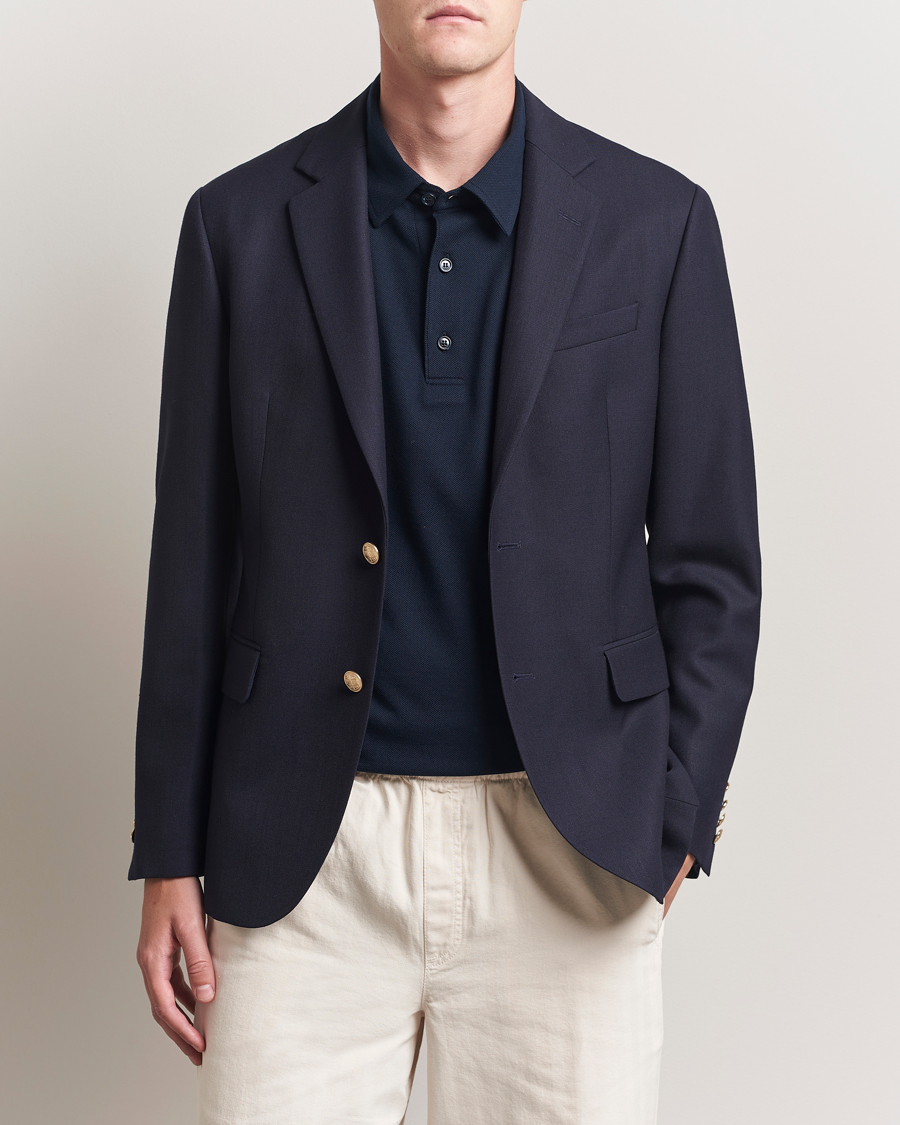 Homme | Blazers | Gant | Wool Club Blazer Evening Blue