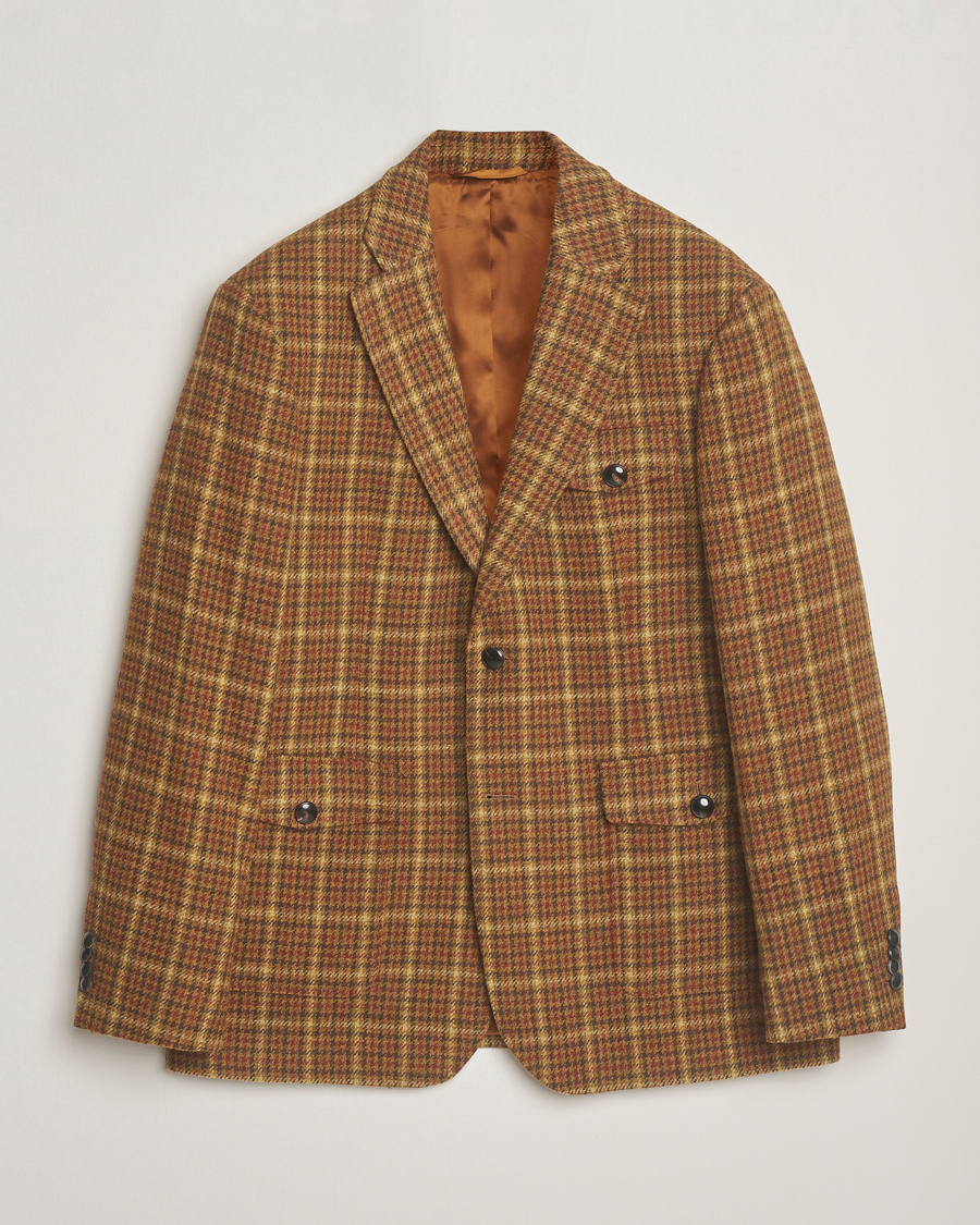 Homme | Blazers | Gant | Checked Tweed Blazer Peanut Butter