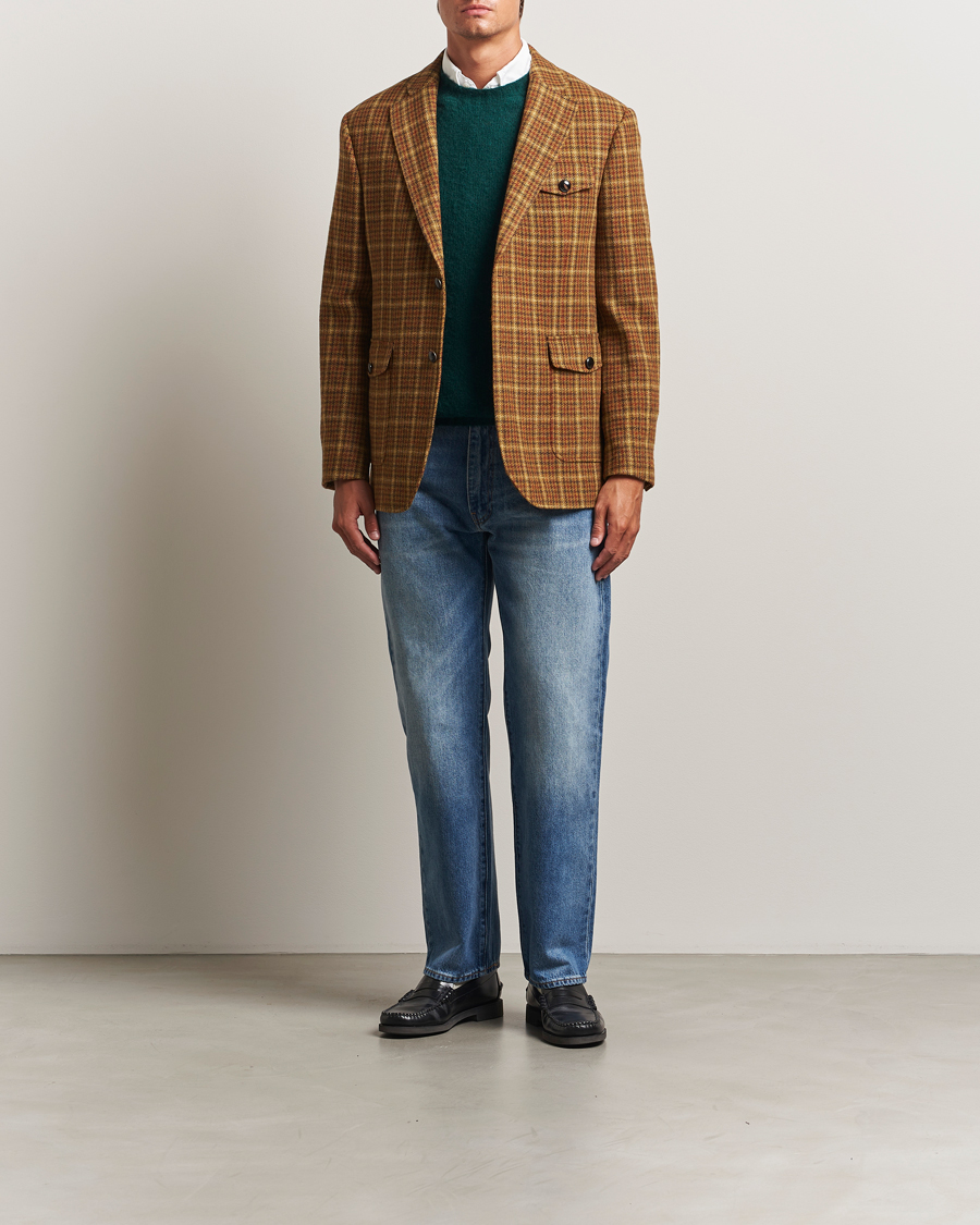 Homme | Blazers | Gant | Checked Tweed Blazer Peanut Butter