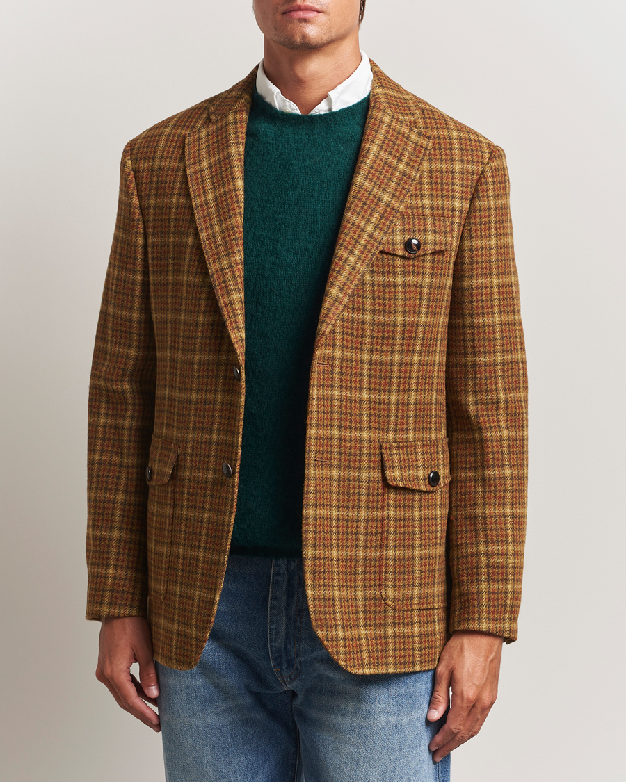 Homme | Blazers | Gant | Checked Tweed Blazer Peanut Butter