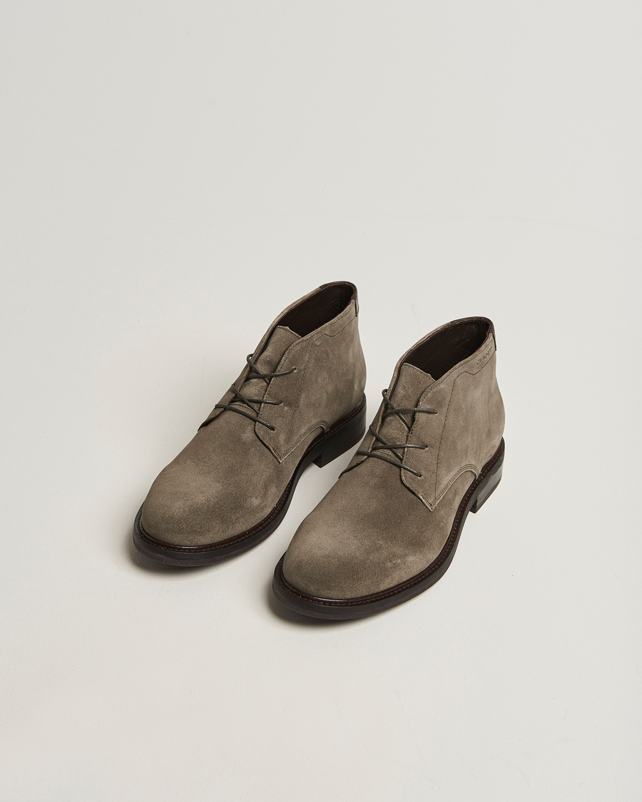 Homme | Bottes | Gant | St Fairkon Suede Chukka Boot Dark Taupe
