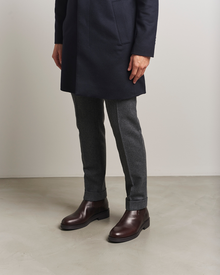 Homme | Bottes | GANT | Prepdale Leather Chelsea Boot Dark Brown