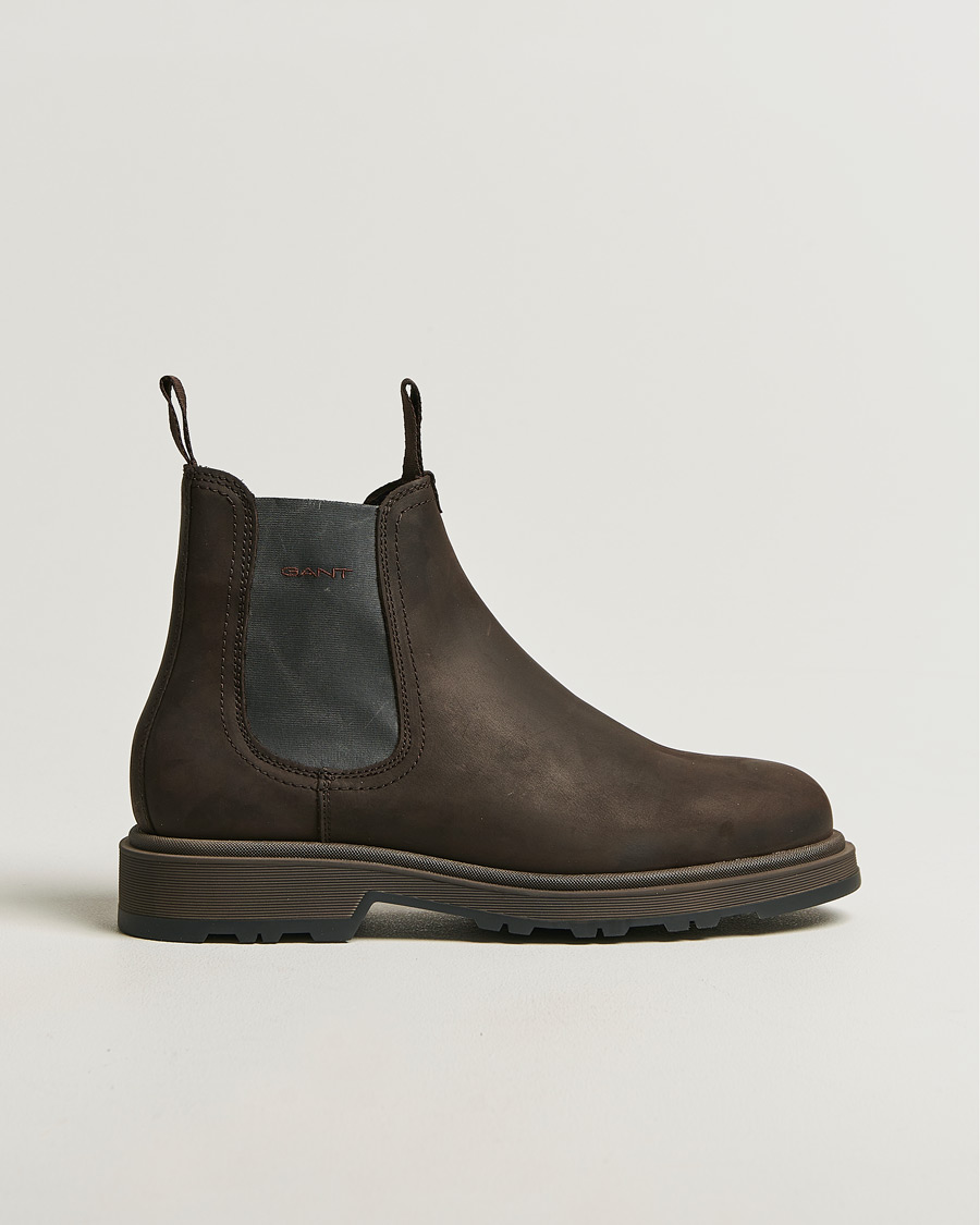 Homme | Bottes | GANT | Blisdor Rough Leather Chelsea Boot Dark Brown