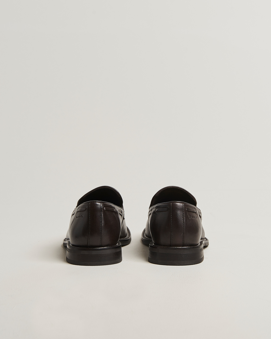 Homme | Loafers | GANT | Lozham Leather Tassle Loafer Dark Brown