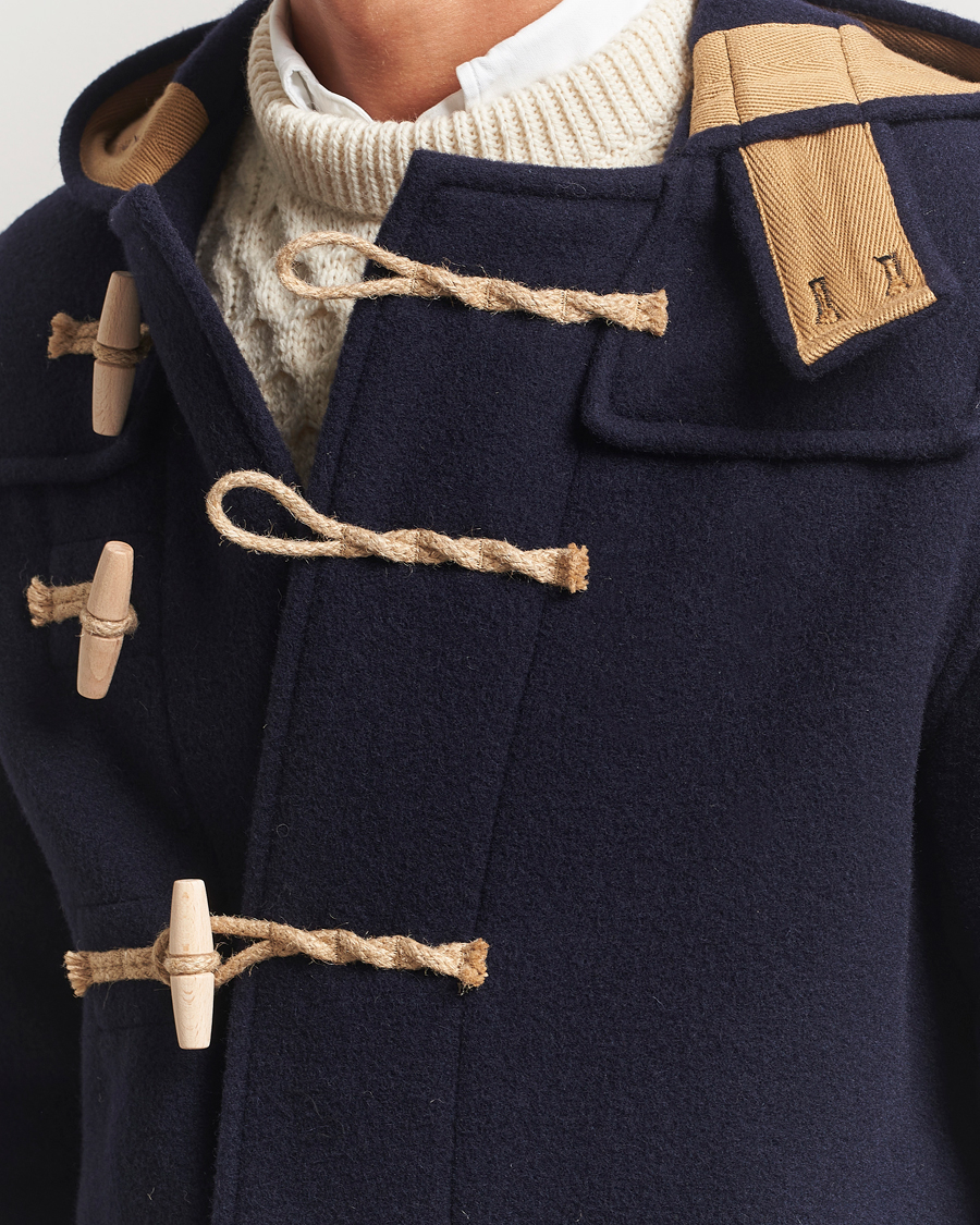 Homme | Manteaux Et Vestes | Gloverall | Mid Length Monty Union Jack Duffle Coat Navy