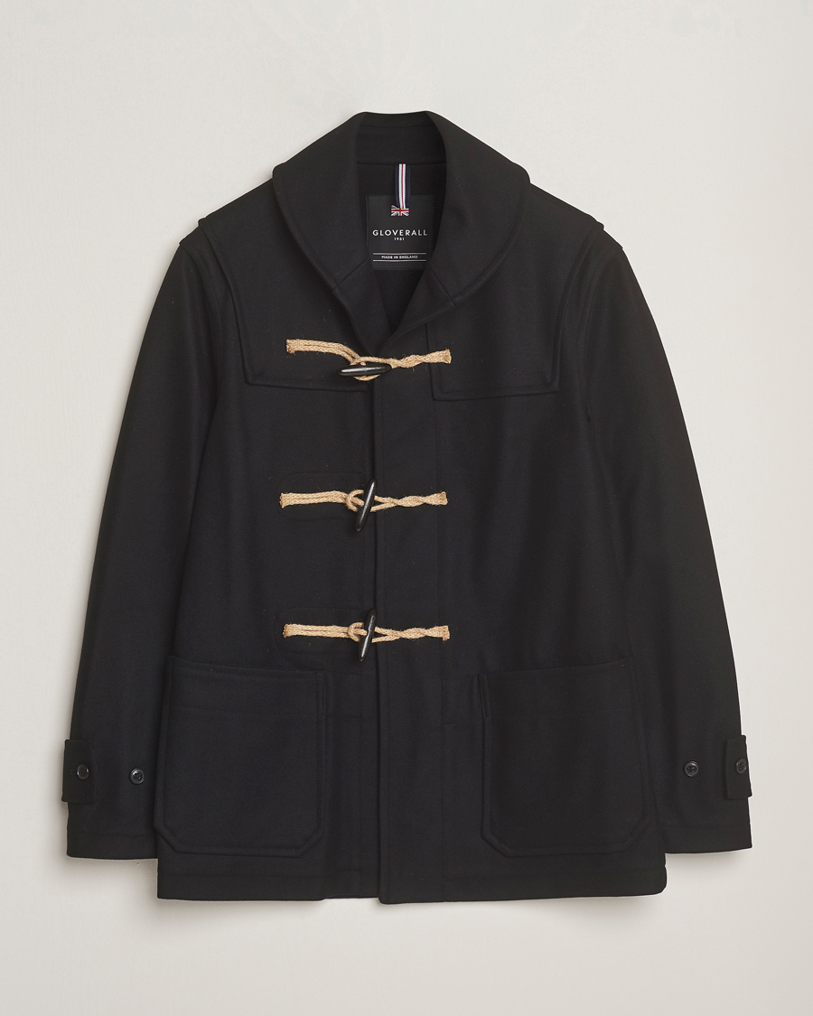 Homme | Manteaux Et Vestes | Gloverall | Shawl Collar Duffle Jacket Black
