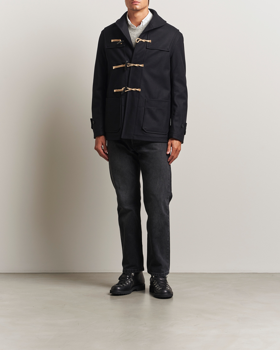 Homme | Manteaux Et Vestes | Gloverall | Shawl Collar Duffle Jacket Black