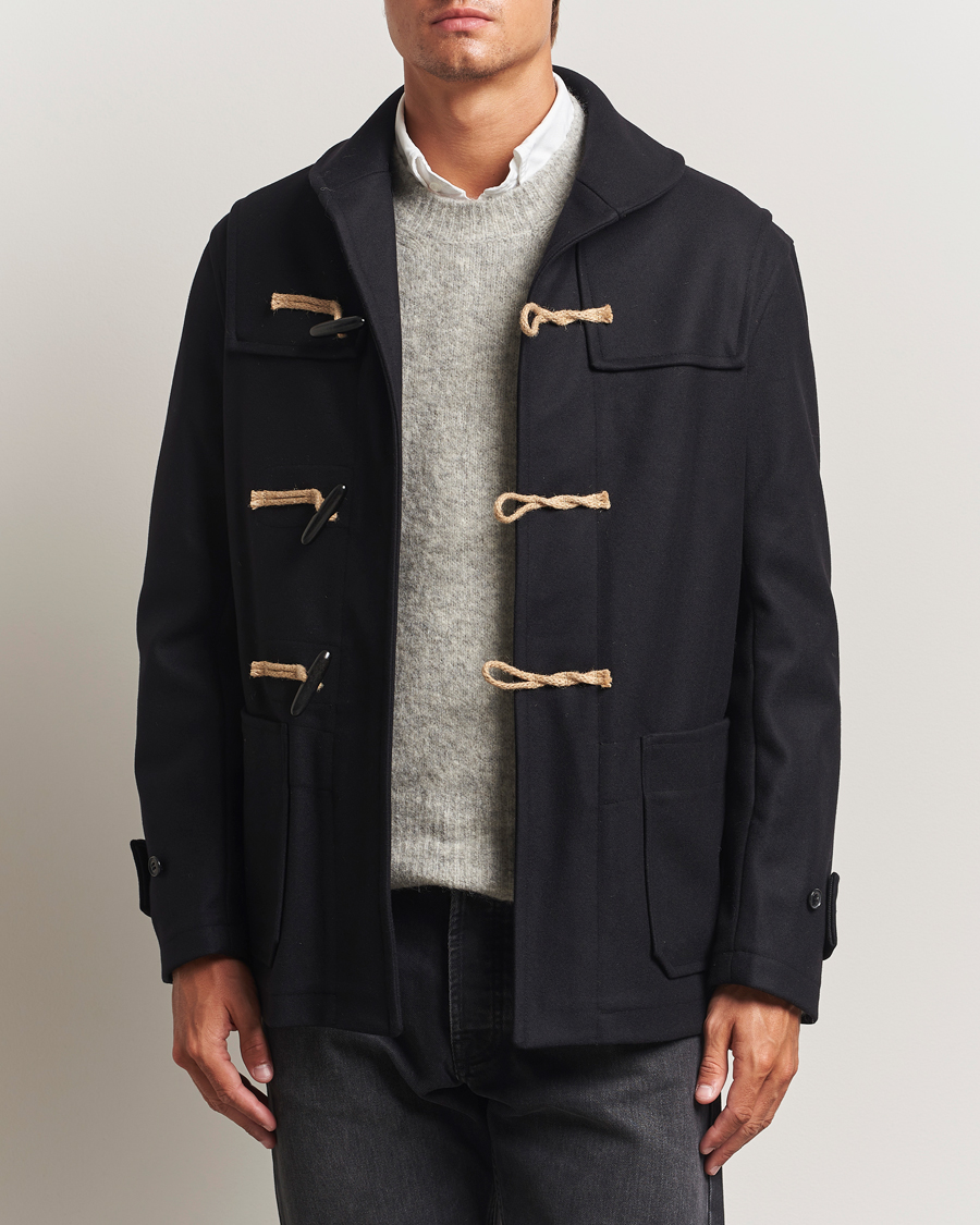 Homme | Manteaux Et Vestes | Gloverall | Shawl Collar Duffle Jacket Black