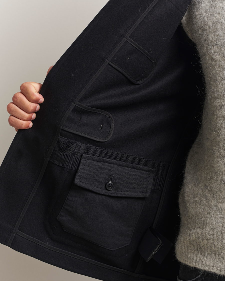 Homme | Manteaux Et Vestes | Gloverall | Shawl Collar Duffle Jacket Black