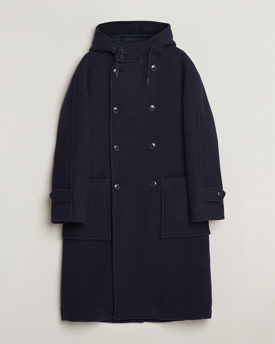 Homme | Manteaux Et Vestes | Gloverall | Raglan Wool Coat Navy