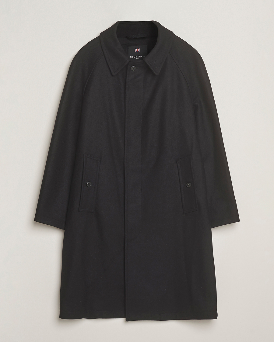Homme | Manteaux Et Vestes | Gloverall | Wool Mac Coat Black