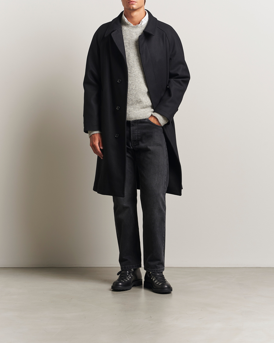 Homme | Manteaux Et Vestes | Gloverall | Wool Mac Coat Black