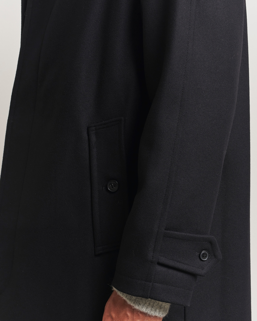 Homme | Manteaux Et Vestes | Gloverall | Wool Mac Coat Black