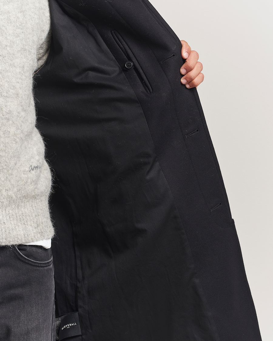 Homme | Manteaux Et Vestes | Gloverall | Wool Mac Coat Black